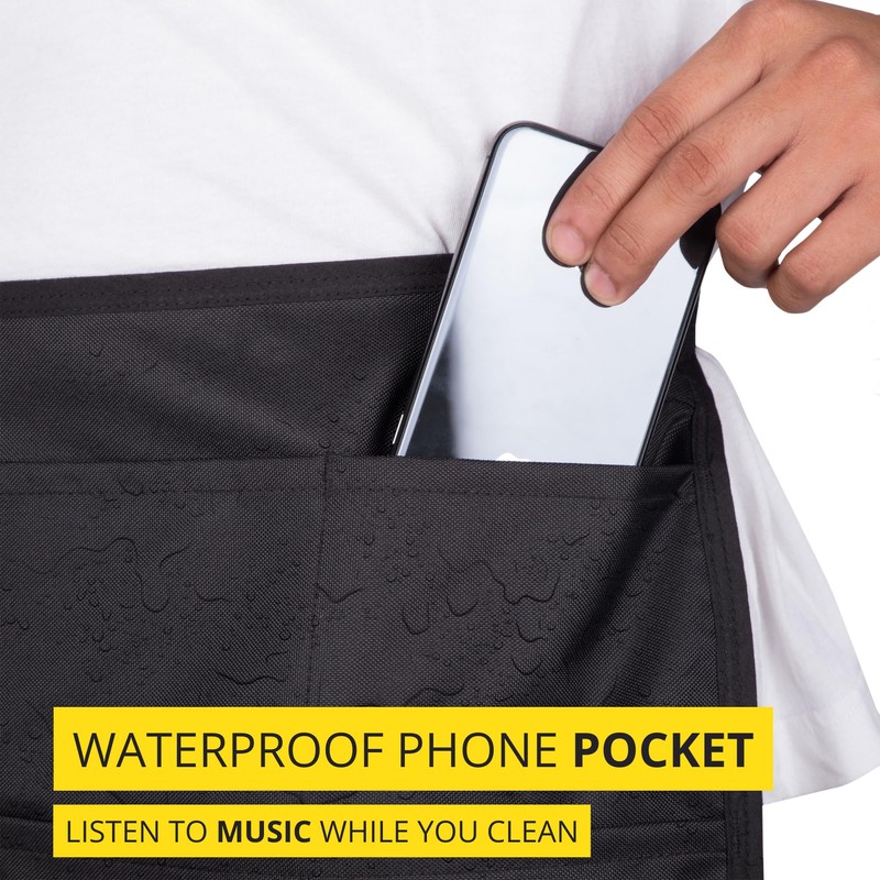 SupplyMaid 7-Pocket Waterproof Professional Cleaning Apron