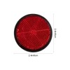 ibasenice 4pcs High Bright Reflective Bike Warning Tool Round Plastic