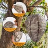 htiepf htiepf 4 Pack Wasp Nest Decoy Outdoor Hanging Fake