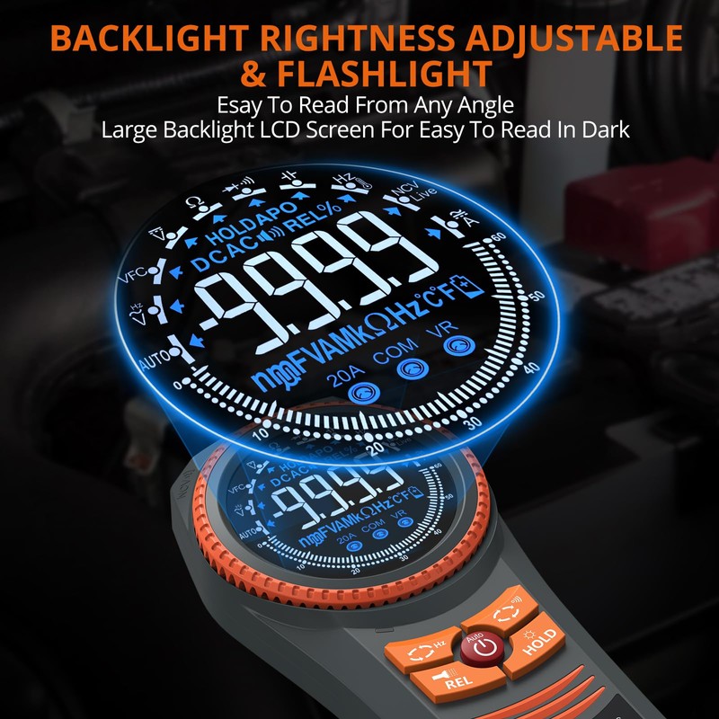 Proster Digital Multimeter Tester - 6000 Counts Auto-Ranging Multi Meter