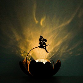 Afirst Solar Lantern Fairy Light, Solar Lights Outdoor Garden Decor Crackle Glass Decorative Waterproof Tabletop Landscape Path Light LED Table Light for Patio,Lawn,Walkway,Tabletop,Pathway