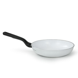 STP GOODS Flonal ONICE WHITE Ceramic Non-Stick Frying Pan, They are free of PFAS, PFOA and Heavy Metals (11" (28 cm))