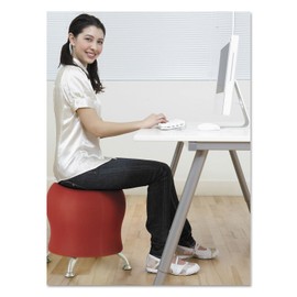 Safco Zenergy Inflatable Chair, Active Seating, Anti-Burst, Ball Chair for Home Office and Classroom, Crimson Mesh