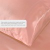 Satin Sheets Full [4-Piece, Blush Pink] Hotel Luxury Silky Bed