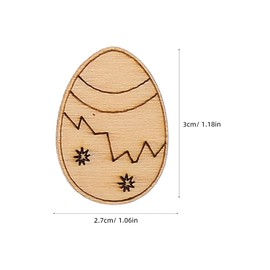 JOINPAYA 100PCS Easter Unfinished Wooden Slices: Mini Crafts Hanging Ornaments Egg Bunny Chicken Flower Cutouts for DIY Arts Project Paint Decoration