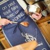 Opinel Kitchen Apron for Adults, Blue, Cotton