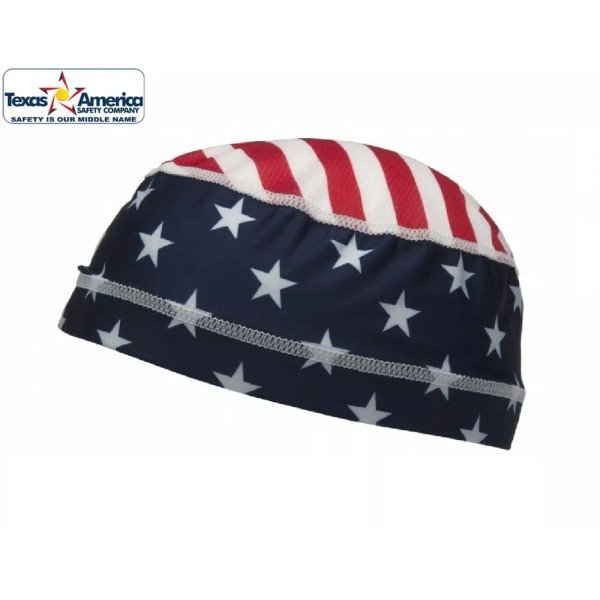 Pyramex Cooling Skull Cap - HeadLiner - American Flag Design