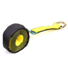 LSAILON 4X Lasso Strap Car Hauler Tow Dolly Tire Wheel Tie Down Straps 2" X 12' Yellow - Durable Design