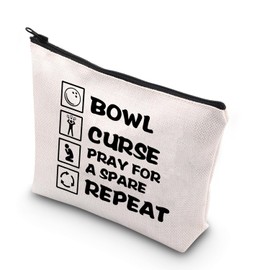 BDPWSS Bowling Makeup Bag - Bowling Ball Lover Coach & Player Gift