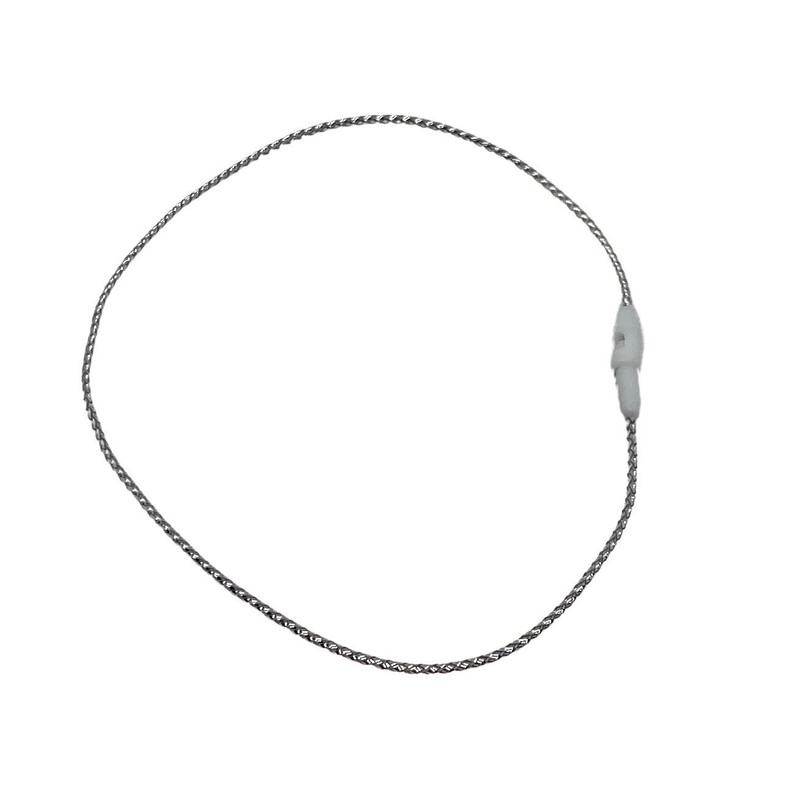 200 Pack Silver Christmas Ornament Precut String Hangers with Snap