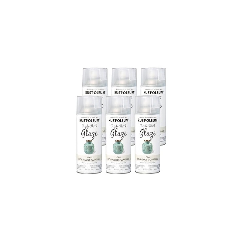 Rust-Oleum 301416 Specialty Triple Thick Glaze Spray, 12 oz, 6