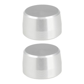 YINETTECH 2 x Silver Dial Lamp Switch Cover 20 x 18 x 13 mm Compatible with Mercedes Smart Fortwo 451 2009-2014