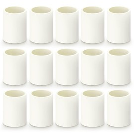 ERGAOBOY 15pcs 25mm Straight PVC Pipe Connectors White Coupling Water Pipe Adapter