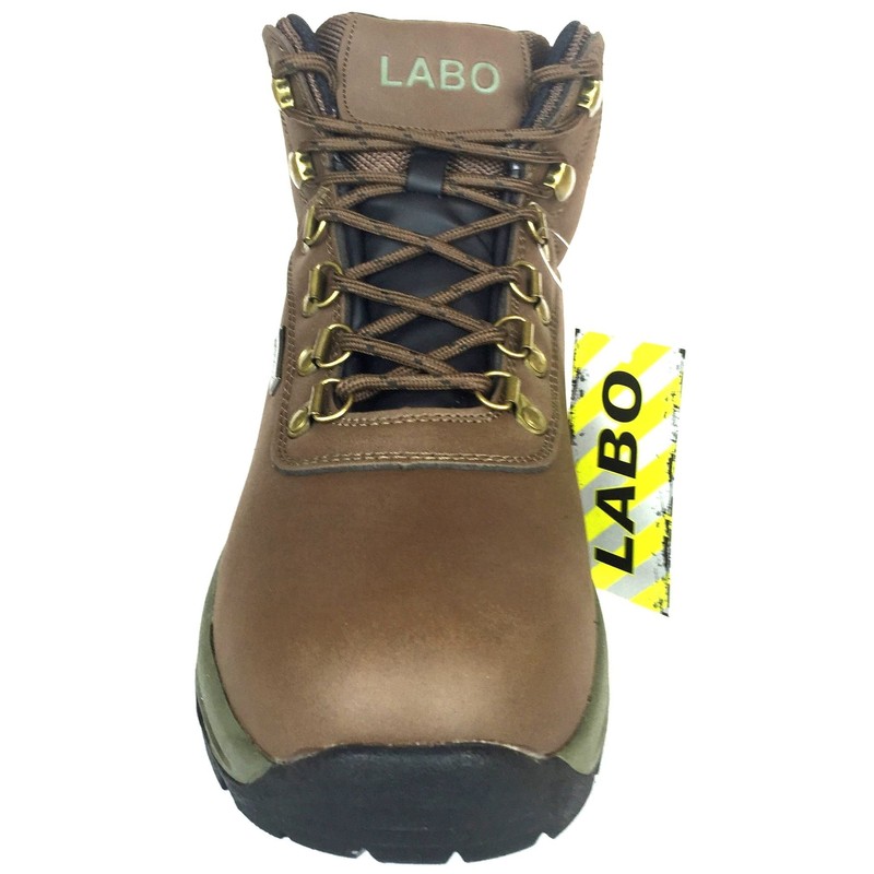 6" Waterproof Leather Brown Booth Rubber Sole Size 11