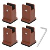 4pcs Adjustable Furniture Risers with Screw Clamp Rubber Bed Couch