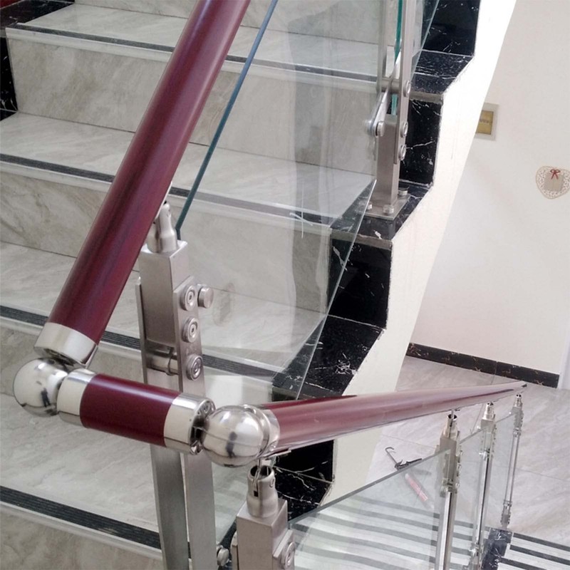 2pcs Stainless Steel Handrail Connector Universal Joint Connector 45mm Handrail