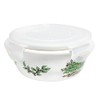 Spode Christmas Tree 5.75'' Round Storage Jar w/ Lock Lid