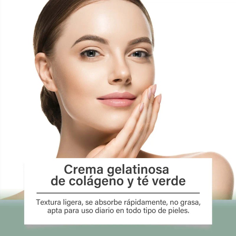 Crema Facial Hidratante Mopoyat Colágeno Verde Piel Seca 100g