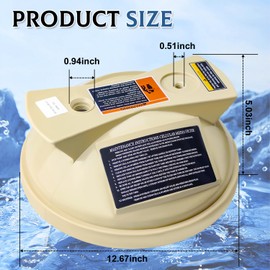 Yueidung 178553 Lid Assembly Replacement Clean and Clear Pool and Spa Cartridge Filter, Pool Filter Lid Compatible with 50, 100, 125 Square Feet Filters
