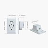 KCMYTONER USB Outlet with Auto LED Nightlight,15 Amp Tamper Resistant