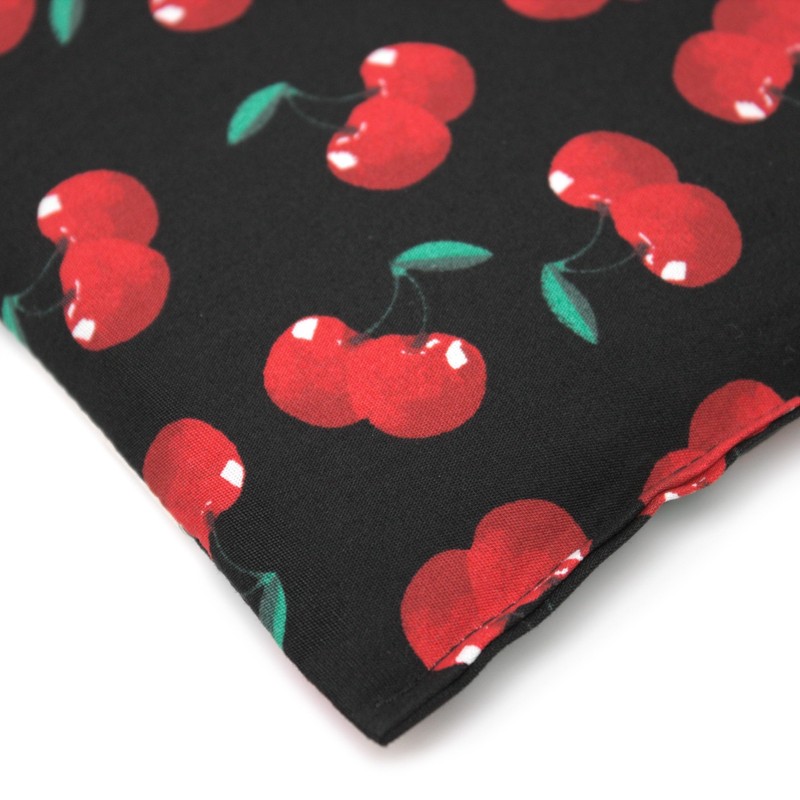 Rapeseed Cushion 24 x 24 cm Cherry Black