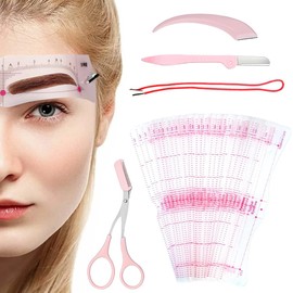 12 Paare Augenbrauen-Schablone Augenbrauen Schablonen + Werkzeugsatz für die Augenbrauenformung, Set für perfektes Brauenstyling ohne Vorkenntnisse
