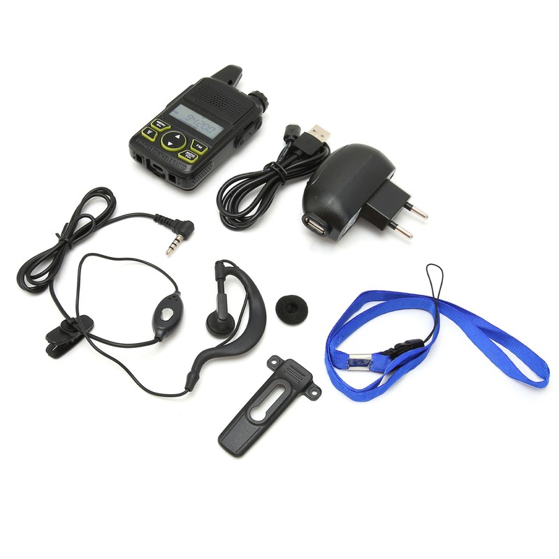 BFT1 WalkieTalkie UltraThin and Mini Handheld Rechargeable Civilian Radio WalkieTalkie