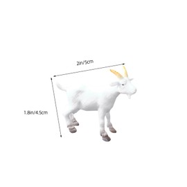 FUNOMOCYA 6Pcs Mini Goat Figurines Realistic Goat Statues for Home Decor for Desktop Garden for DIY Landscaping and Giving
