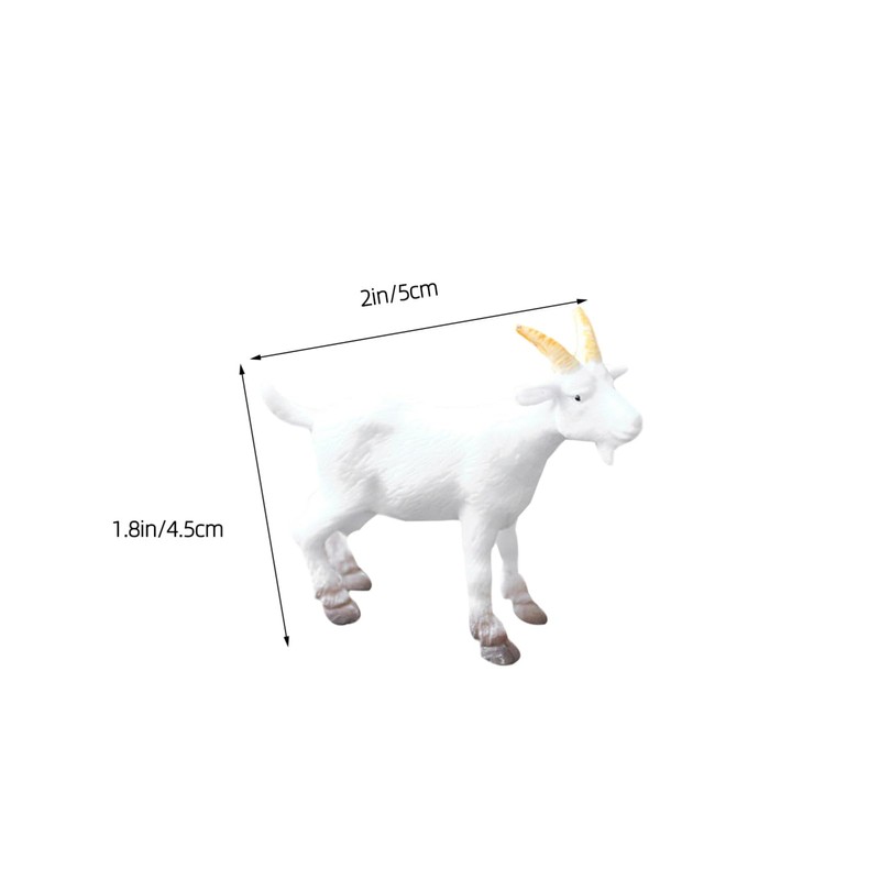 FUNOMOCYA 6Pcs Mini Goat Figurines Realistic Goat Statues for Home