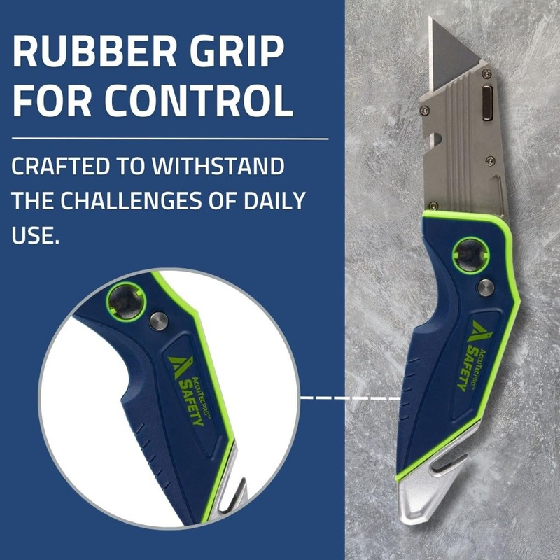 AccuTec Pro Safety F2 Folding Flipper Knife - Utility Knife