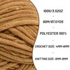 2 Pack Chunky Chenille Yarn for Crocheting, Baby Yarn for