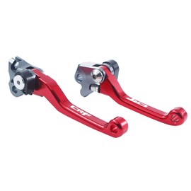 TIRGE Motorcycle CNC Foldable Pivot Clutch Brake Lever Handle for CR125R CR250R 04-07 CRF250R CRF450R 04-06 CRF250X 04-17 CRF450X 05-17(l10r06)