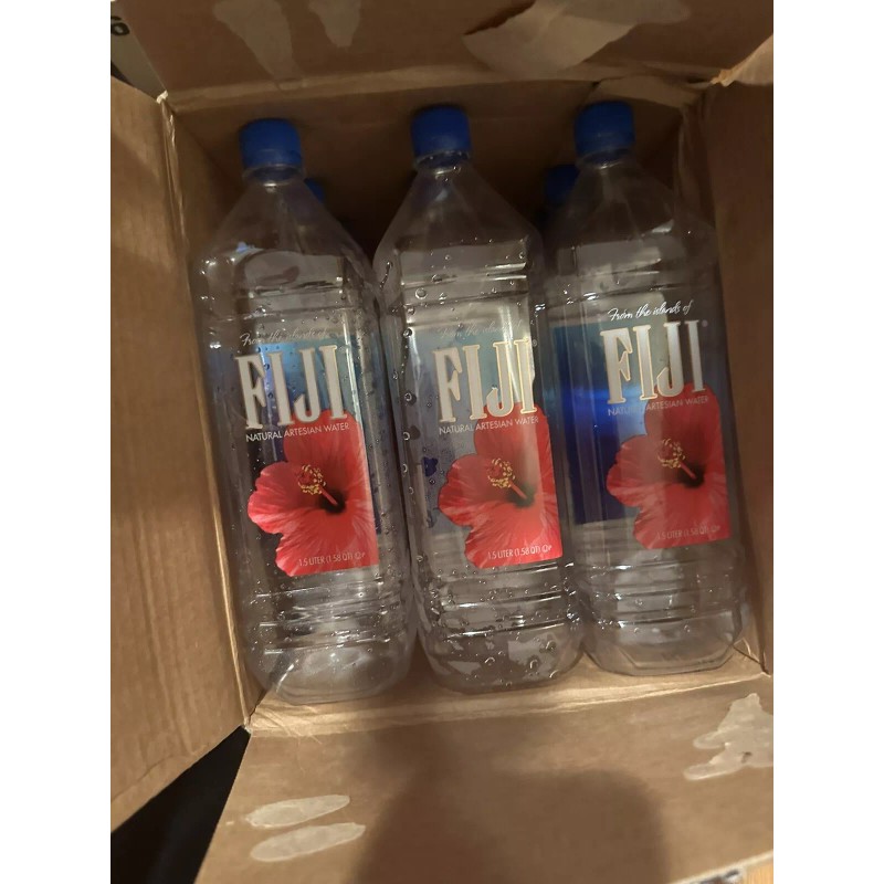 FIJI Water Lot Of 12 EMPTY FIJI Natural Artesian Water