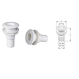 SEAFLO Thru Hull Fitting Through Hull (0.75" 3/4", 10-Pack)