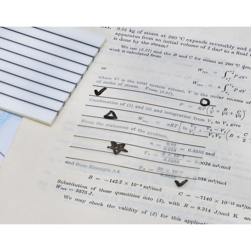 ONLYKXY 4 Pack Transparent Sticky Notes 7.6x7.6CM Self-Stick Book Tabs