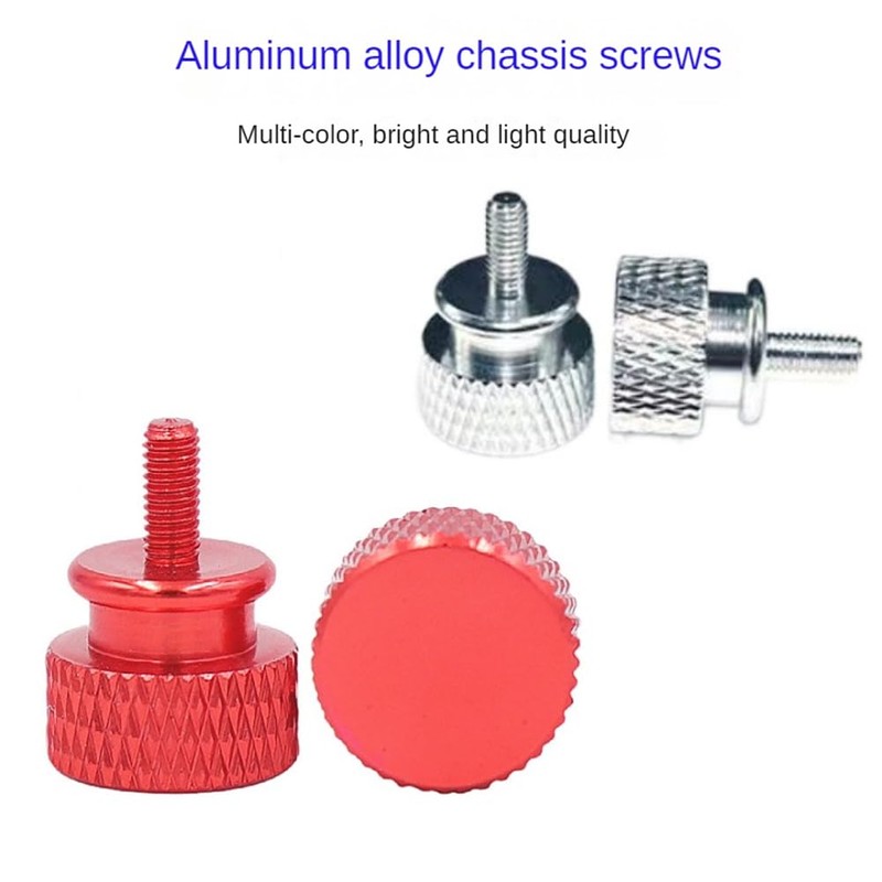 Ginobili 10Pcs/Lot UNC6-32 M3.5 Hand Screw Computer Case Screw Round