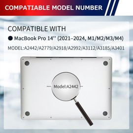 LAMA Magnetic Privacy Screen Filter for MacBook Pro 14 Inch (2021-2024, M1, M2, M3, M4), Removable Anti Glare Blue Light Screen Protector with Camera Cover for Mac Pro 14'' Laptop