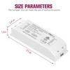 Emitever 60W Triac Dimmable Driver,Power Supply,AC 120V to DC 24V
