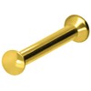 PIERCINGLINE Titanium Triple Mini Labret Stud Internal Thread Flat Disc