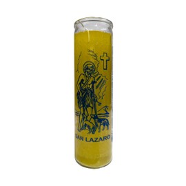 Generic San Lazaro (Saint Lazaro) Yellow Devotional Candle