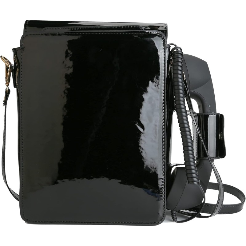QiMing Bolso bandolera para teléfono de esfera retro, bolso de