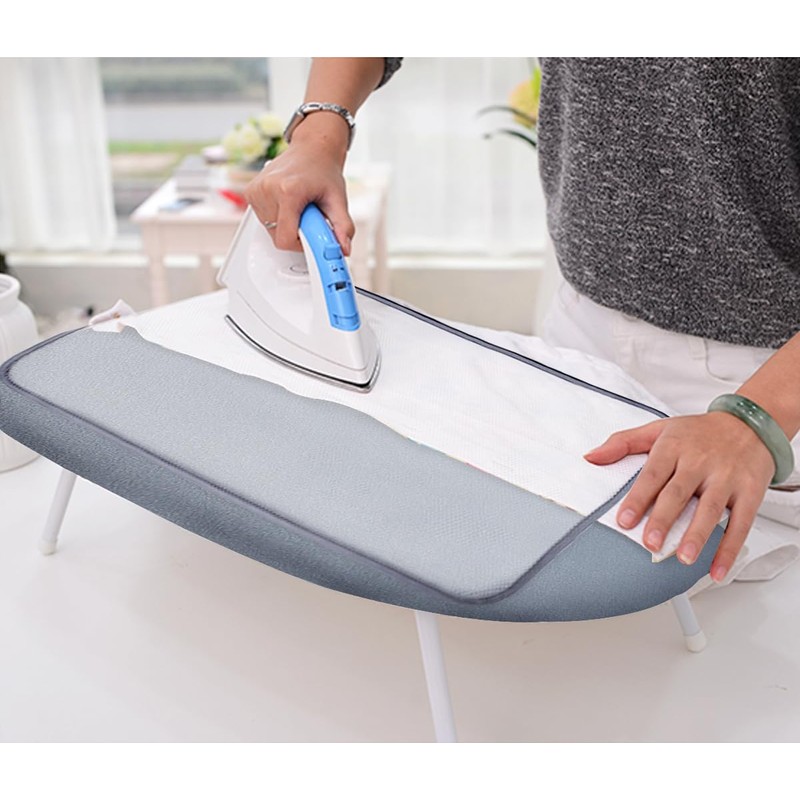 SheeChung 12.5"x32" Small Table Top Ironing Board Cover and Pad,Fits