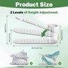 PureSprout Shoe Slot Organizer,Adjustable Shoe Stacker for a Pair of