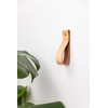 KEYAIIRA - Medium Brown Leather Wall Hook, wall hanging strap