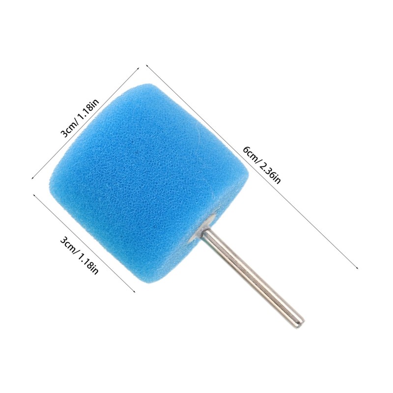 BUGUUYO 20pcs Detail Polishing Sponge Set Cone Shaped Buffing Heads