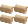 UOIENRT 4 Rolls Natural Jute Burlap Tree Wraps, 4.72 Inch
