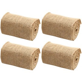 UOIENRT 4 Rolls Natural Jute Burlap Tree Wraps, 4.72 Inch x 16.41 Feet Winter Tree Trunk Wrap Plants Antifreeze Bandage Wraps Keep Warm Moisturizing