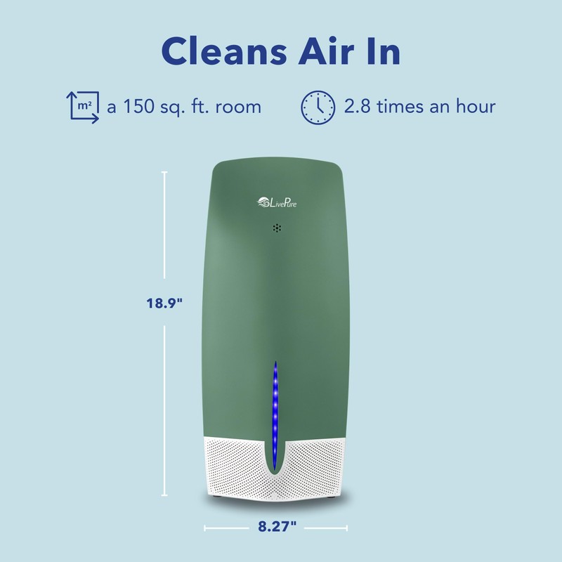 LivePure True HEPA Air Purifier w/Granular Carbon Insert, LP470THP-BLK, Black