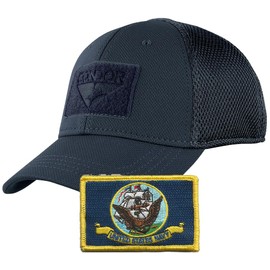 Condor MESH Fitted Cap Bundle (Navy Flag) - Navy Blue - Large/XL