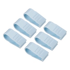PATIKIL Duvet Cover Clips, 6 Pieces, No Pins, Plastic Duvet Clips, Holds Corner Fasteners, Quilting Fixer for Clips, Bed Sheet Fastening Clips, Blue